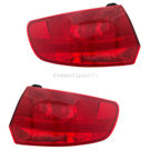 2007 Audi A3 Tail Light Assembly Pair 1