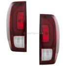 2017 Honda Ridgeline Tail Light Assembly Pair 1