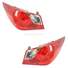 2011 Hyundai Sonata Tail Light Assembly Pair 1