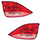 2017 Toyota Corolla Tail Light Assembly Pair 1