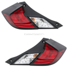 2016 Honda Civic Tail Light Assembly Pair 1