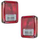 2016 Jeep Wrangler Tail Light Assembly Pair 1