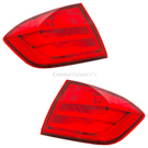 2012 Bmw 335i Tail Light Assembly Pair 1