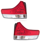 2012 Toyota Sienna Tail Light Assembly Pair 1