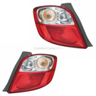 2012 Toyota Matrix Tail Light Assembly Pair 1