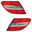 2009 Mercedes Benz C350 Tail Light Assembly Pair 1