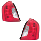2007 Hyundai Accent Tail Light Assembly Pair 1