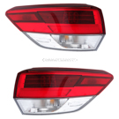 2017 Toyota Highlander Tail Light Assembly Pair 1