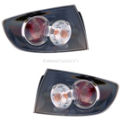 2007 Mazda 3 Tail Light Assembly Pair 1