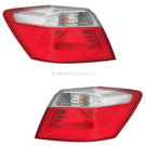 2013 Honda Accord Tail Light Assembly Pair 1