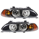 2003 Bmw 525 Headlight Assembly Pair 1