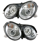 2003 Mercedes Benz CL600 Headlight Assembly Pair 1