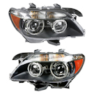 2005 Bmw 745 Headlight Assembly Pair 1