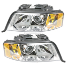 2002 Audi A6 Headlight Assembly Pair 1