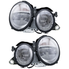 2000 Mercedes Benz CLK430 Headlight Assembly Pair 1