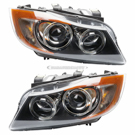 2006 Bmw 330i Headlight Assembly Pair 1