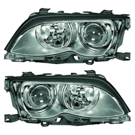 2001 Bmw 330xi Headlight Assembly Pair 1