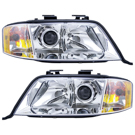 2000 Audi A6 Headlight Assembly Pair 1