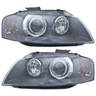 2007 Audi A3 Headlight Assembly Pair 1