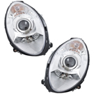 2007 Mercedes Benz R320 Headlight Assembly Pair 1