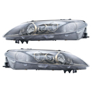 2004 Mazda 6 Headlight Assembly Pair 1