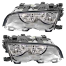 2001 Bmw 330Ci Headlight Assembly Pair 1