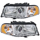 2002 Audi S8 Headlight Assembly Pair 1