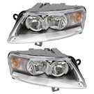 2006 Audi A6 Headlight Assembly Pair 1