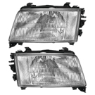 1992 Audi 100 Headlight Assembly Pair 1