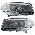 2012 Bmw 535i Headlight Assembly Pair 1