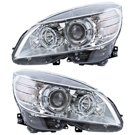 2011 Mercedes Benz C300 Headlight Assembly Pair 1