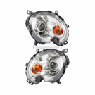 2012 Mini Cooper Headlight Assembly Pair 1