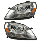 2008 Mercedes Benz ML550 Headlight Assembly Pair 1