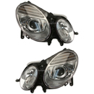 2009 Mercedes Benz E320 Headlight Assembly Pair 1