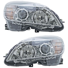 2009 Mercedes Benz C230 Headlight Assembly Pair 1