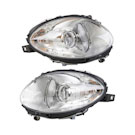BuyAutoParts Mercedes Benz R500 Headlight Assembly Pair 16-80227H2