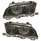 2003 Bmw 325Ci Headlight Assembly Pair 1