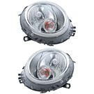 BuyAutoParts 16-80241H2 Headlight Assembly Pair 1