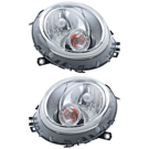 2012 Mini Cooper Headlight Assembly Pair 1