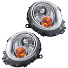 2008 Mini Cooper Headlight Assembly Pair 1