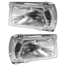 1987 Volkswagen Jetta Headlight Assembly Pair 1