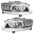 2007 Audi A6 Headlight Assembly Pair 1