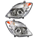 2012 Freightliner Sprinter Van Headlight Assembly Pair 1