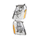 2009 Cadillac Escalade Headlight Assembly Pair 1