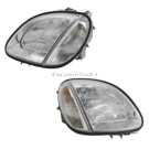 2001 Mercedes Benz SLK230 Headlight Assembly Pair 1