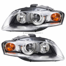 2008 Audi RS4 Headlight Assembly Pair 1