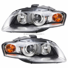 2007 Audi S4 Headlight Assembly Pair 1