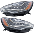 2012 Audi A6 Headlight Assembly Pair 1