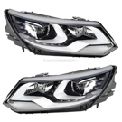 2015 Volkswagen Tiguan Headlight Assembly Pair 1