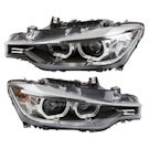 2014 Bmw 328d Headlight Assembly Pair 1